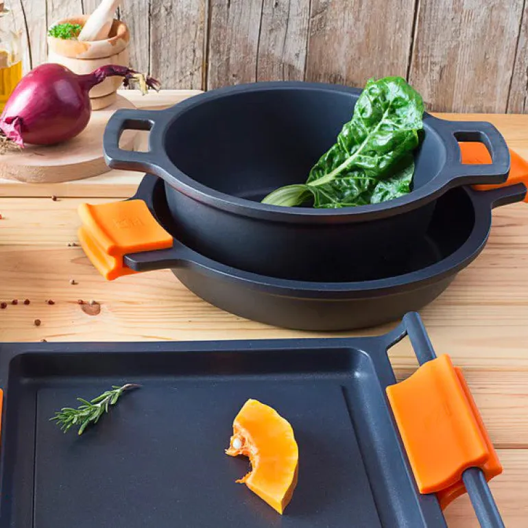 Batería de cocina 6 piezas Efficient con parrilla