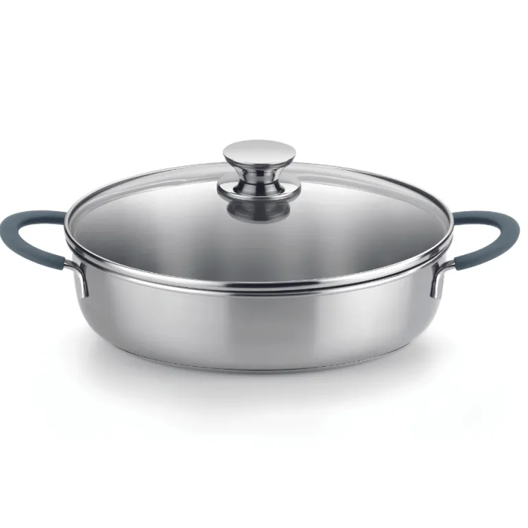 Bateria de cocina 7 piezas acero inoxidable sin antiadherente Master B