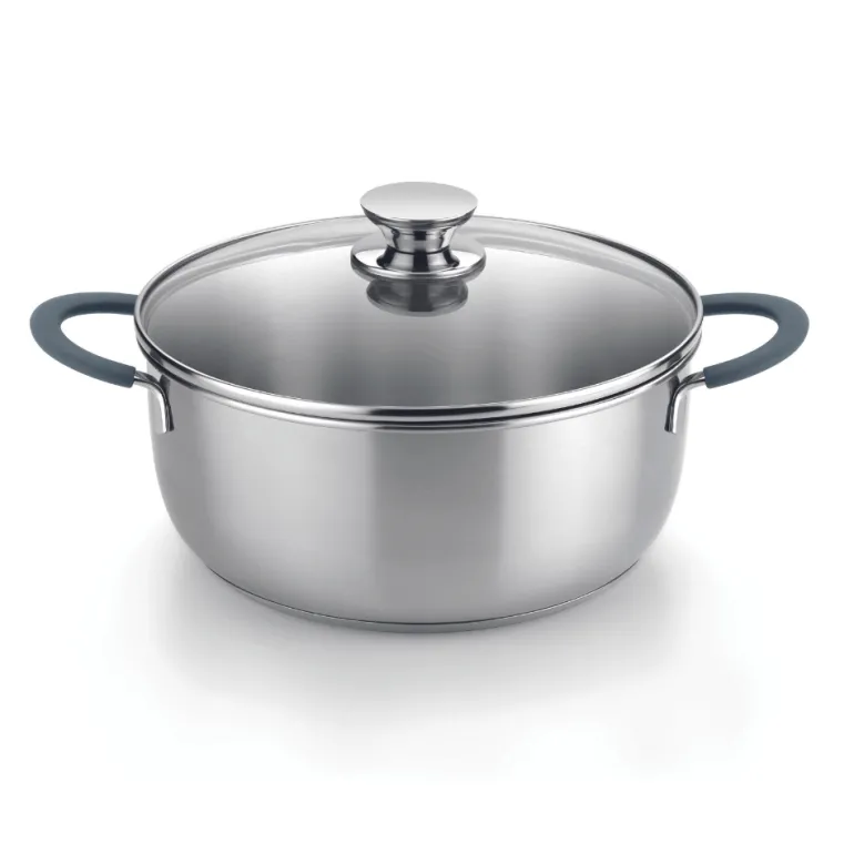 Bateria de cocina 7 piezas acero inoxidable sin antiadherente Master B