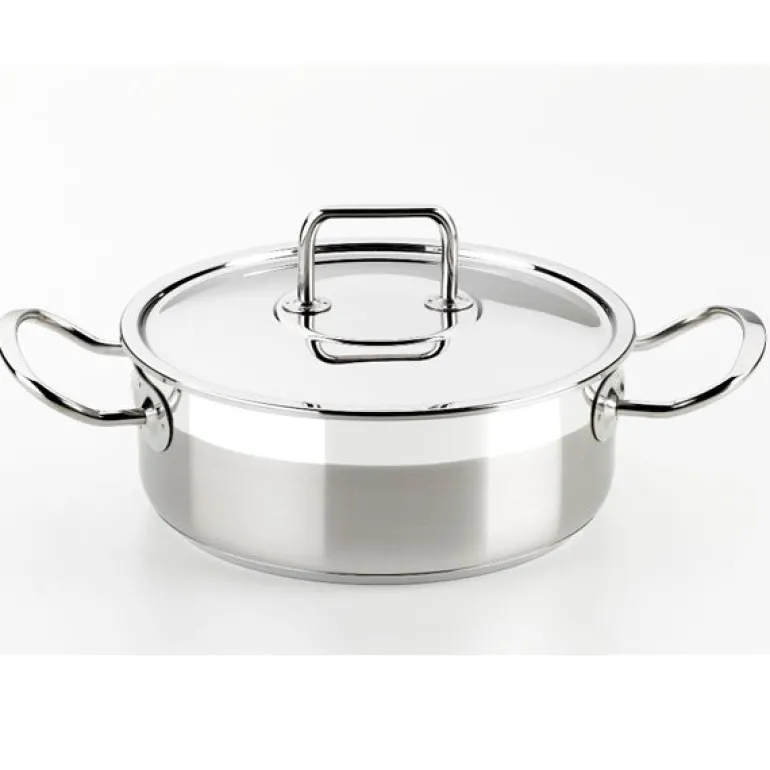 Cacerola acero inoxidable sin antiadherente con tapa Profesional