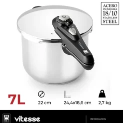Olla a presión acero inoxidable Vitesse