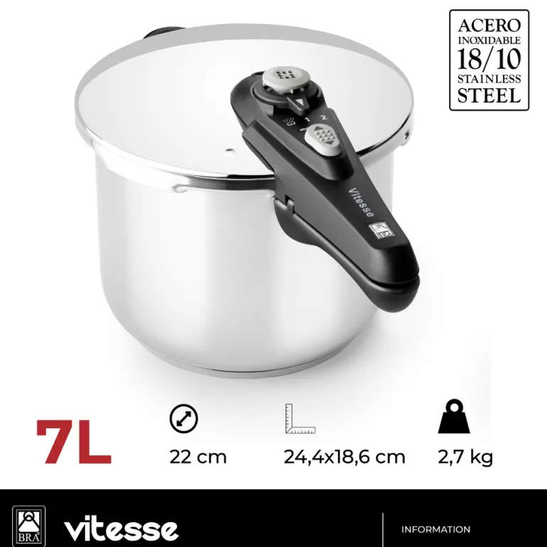 Olla a presión acero inoxidable Vitesse