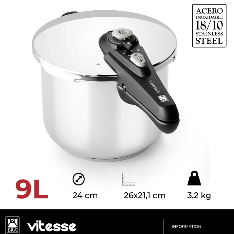 Olla a presión acero inoxidable Vitesse