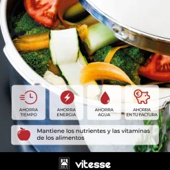 Olla a presión acero inoxidable Vitesse