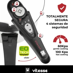Olla a presión acero inoxidable Vitesse