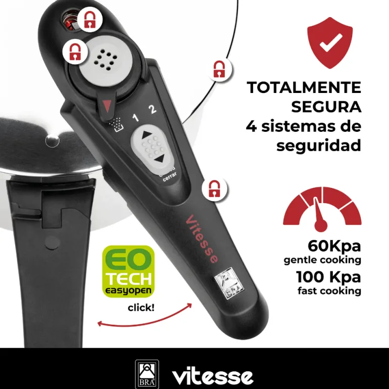 Olla a presión acero inoxidable Vitesse