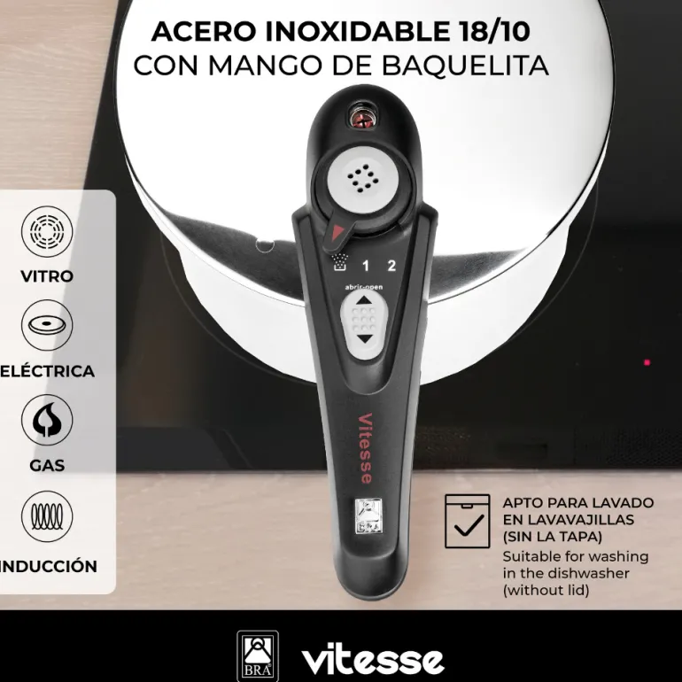 Olla a presión acero inoxidable Vitesse