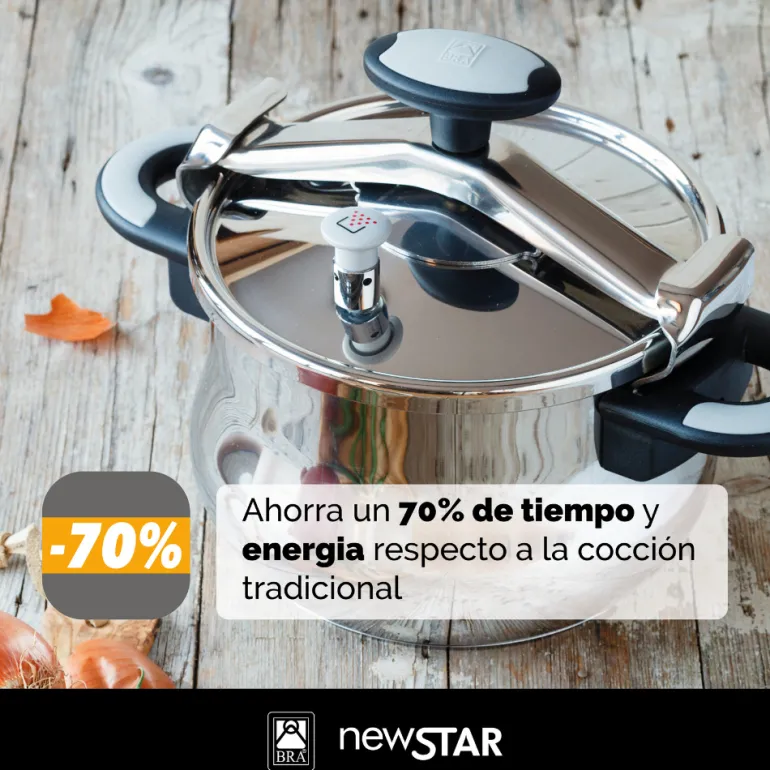 Olla a presión acero inoxidable New Star