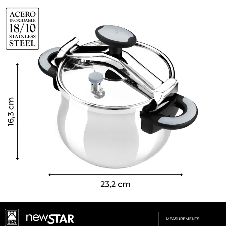 Olla a presión acero inoxidable New Star