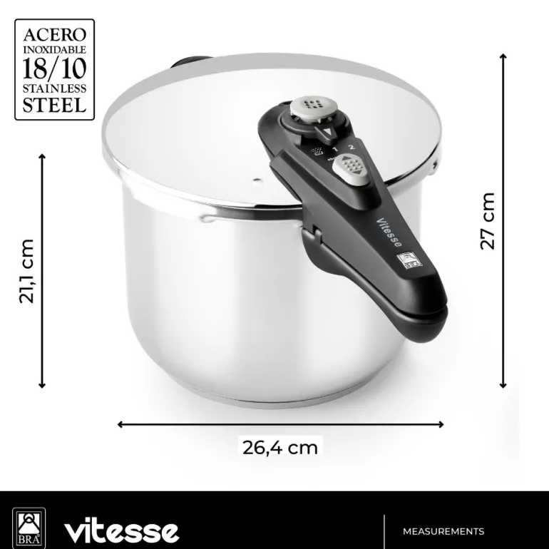 Olla a presión acero inoxidable Vitesse
