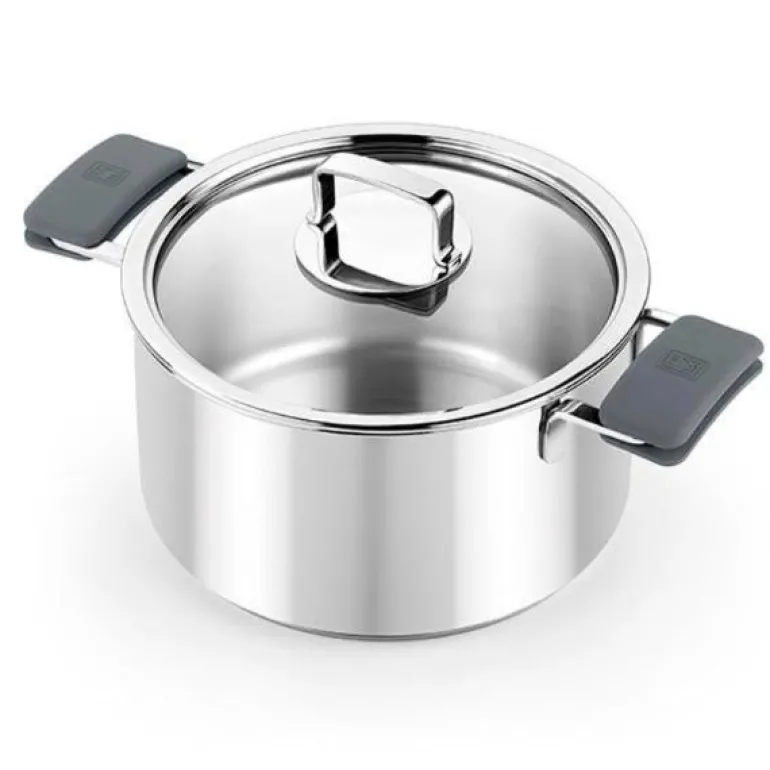 Olla acero inox con tapa sin antiadherente Signature