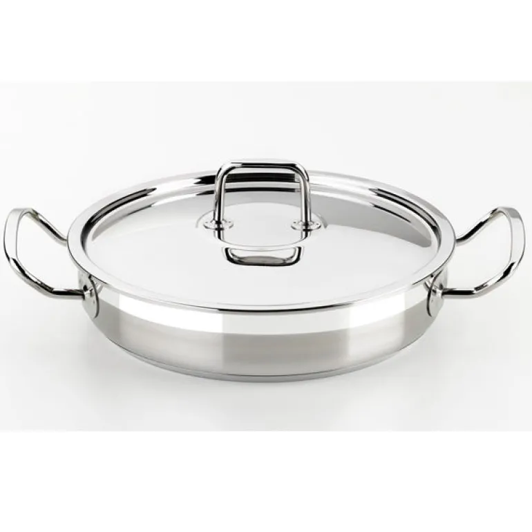 Rustidera acero inoxidable sin antiadherente con tapa Profesional