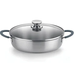 Rustidera con tapa acero inoxidable sin antiadherente Master