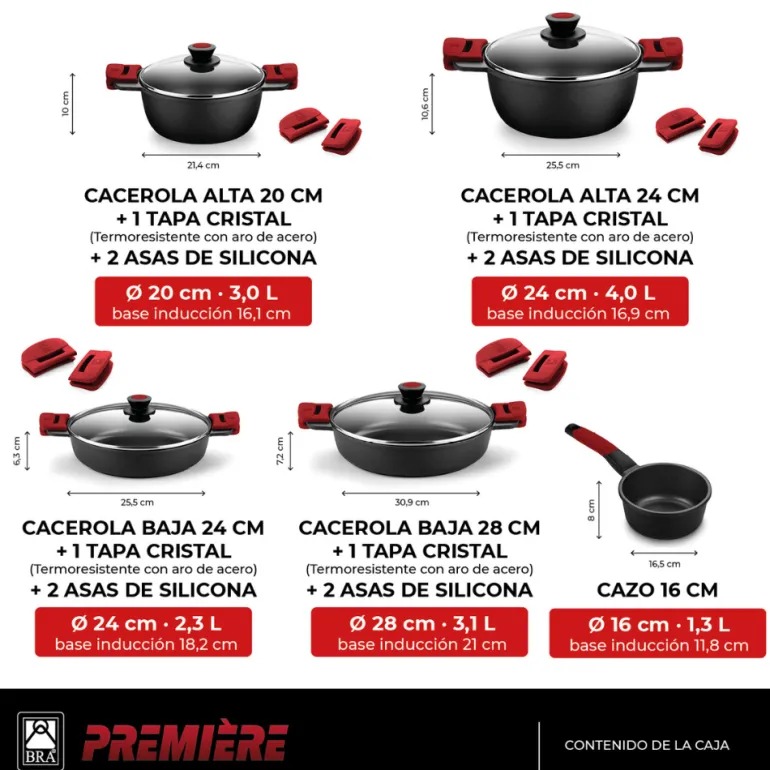 Set de cocina 9 piezas Premiere